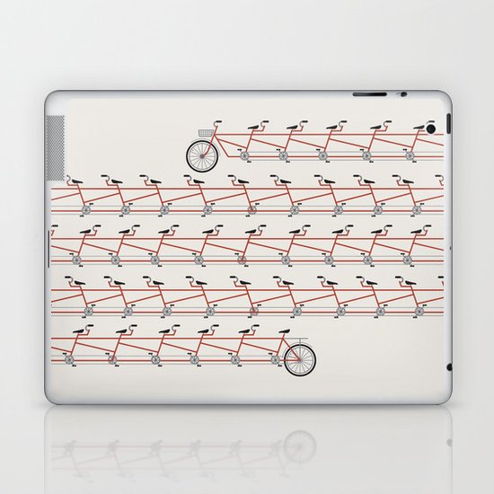 Stretched Out Tandem Laptop & iPad Skin