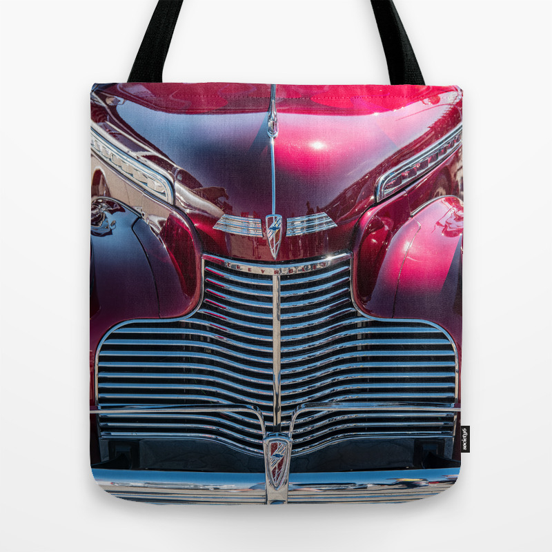 Hot Rod Classic Muscle Car Truck Red Vintage Man Cave Tote Bag By