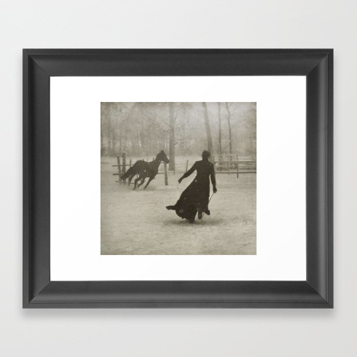 The Horse Trainer By Felix Thiollier 1899 Framed Art Print