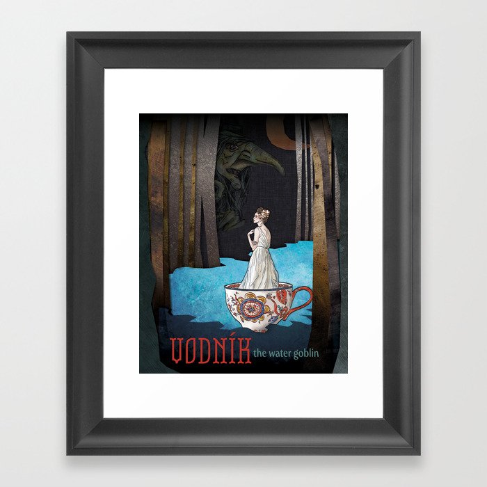 Vodník the Water Goblin Framed Art Print