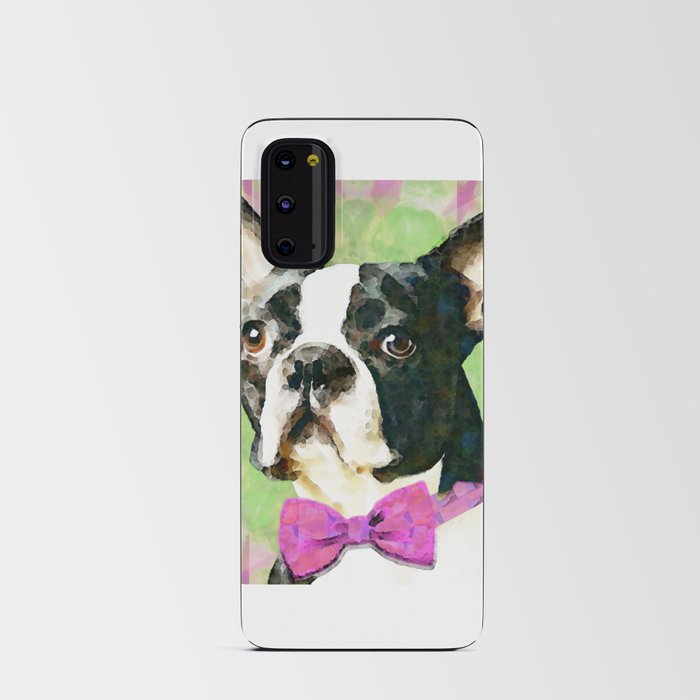 The Groom - Whimsical Boston Terrier Dog Art Android Card Case