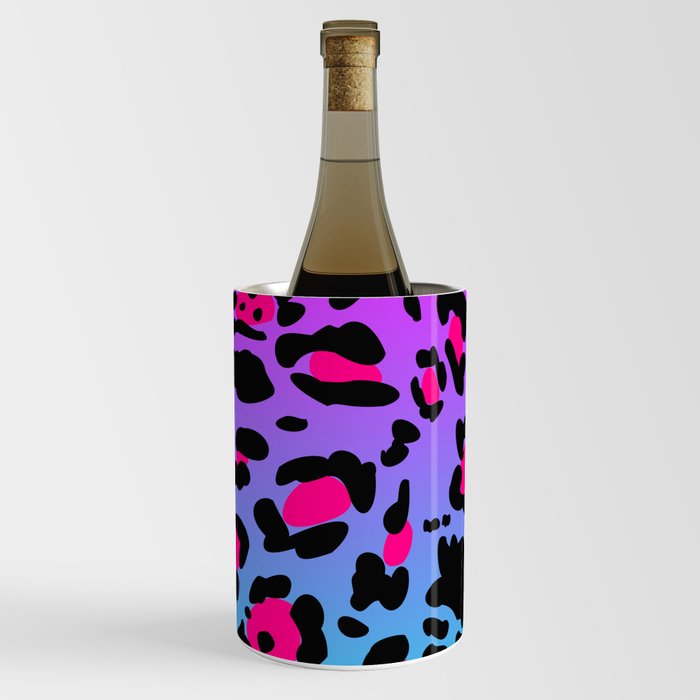 Bright Leopard Print 04 Wine Chiller