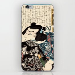 The Gangster Tomigoro (Utagawa Kunisada) iPhone Skin