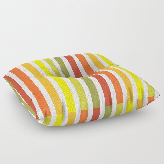 Thin bright stripes Floor Pillow