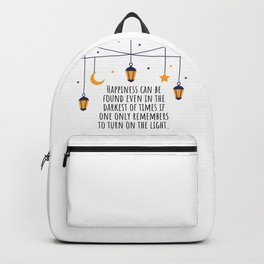 Happiness | Motivational Quote Backpack