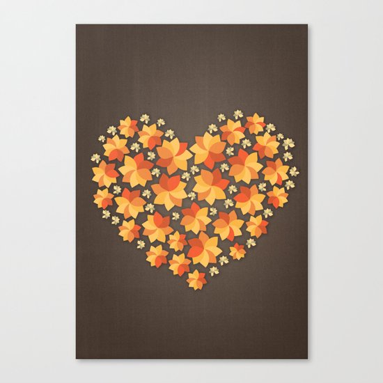 Denim Heart Canvas Print