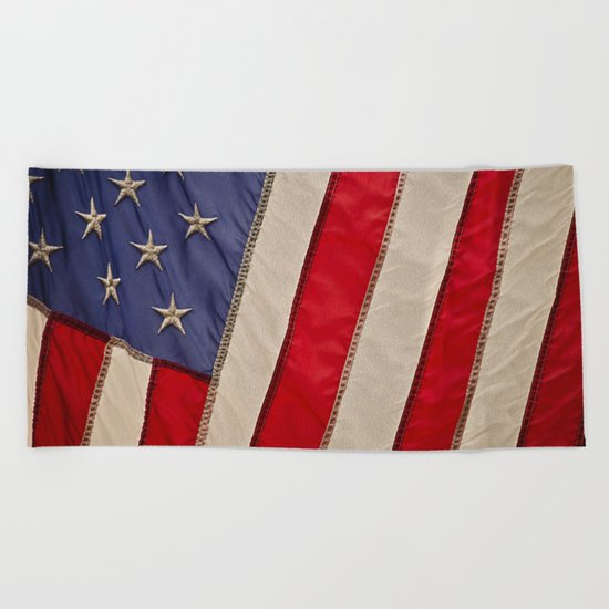 The flag of the United States of America Beach Towel