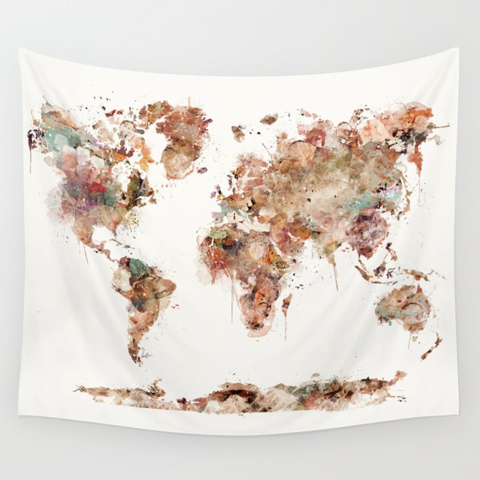 world map Wall Tapestry