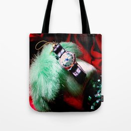 Time For Red And Green Stuff Tote Bag