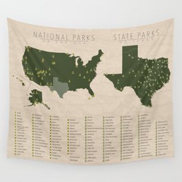 US National Parks - Texas Wall Tapestry