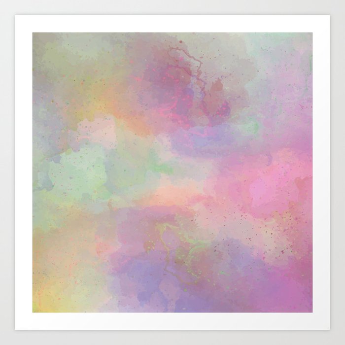 Cotton Candy Galaxy Art Print By Bexley Society6