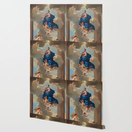 The Assumption of the Virgin by Nicolas Poussin Wallpaper