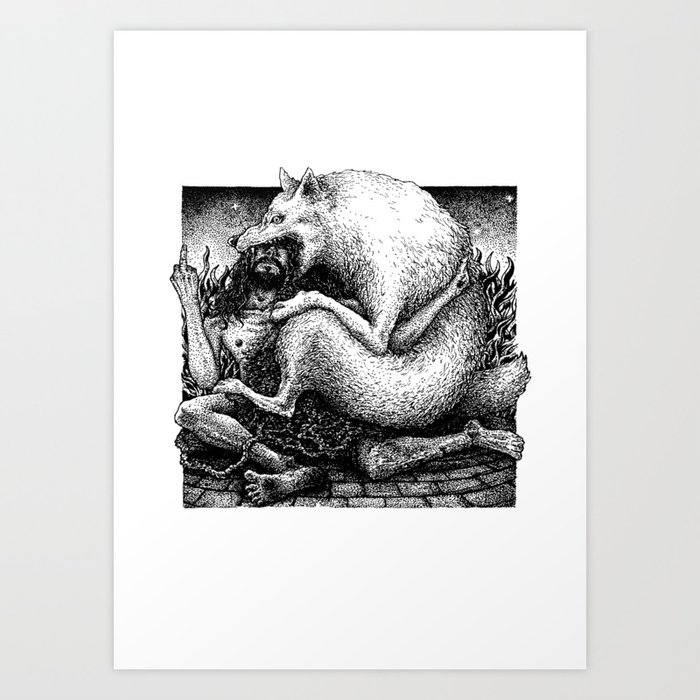 WOLF OR SHEEP. Art Print