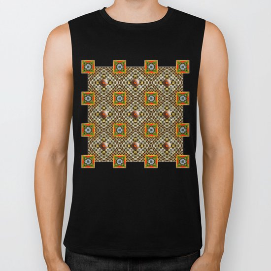 Odo Pattern Biker Tank