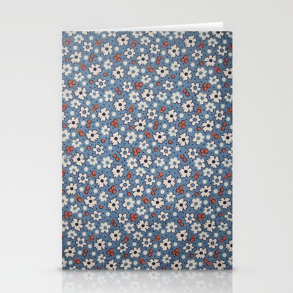 Floral Fabric Stationery Cards