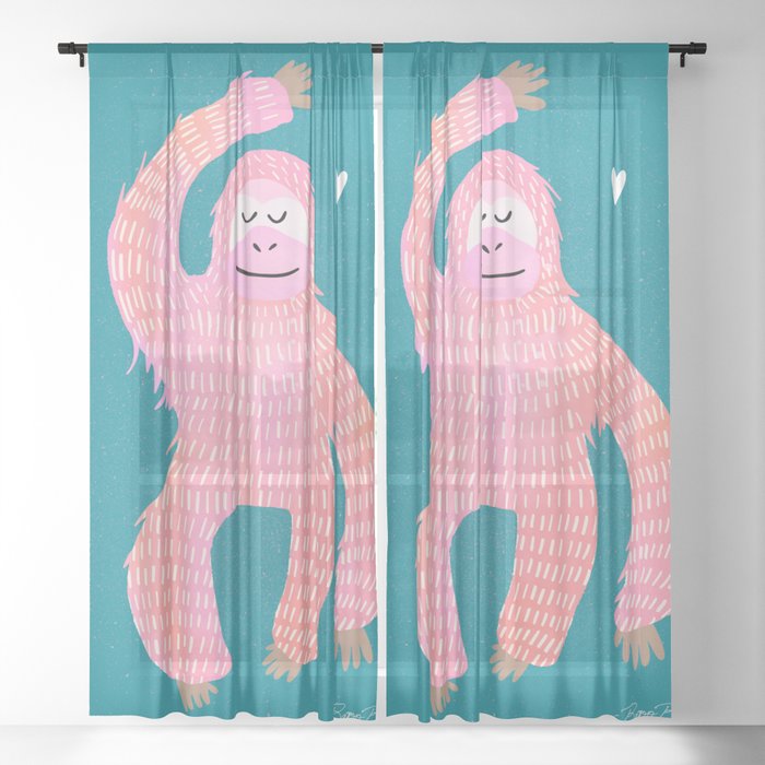 Monkey Henriette Sheer Curtain