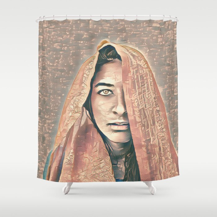 Bohemian Watch Lady Goddess Shower Curtain