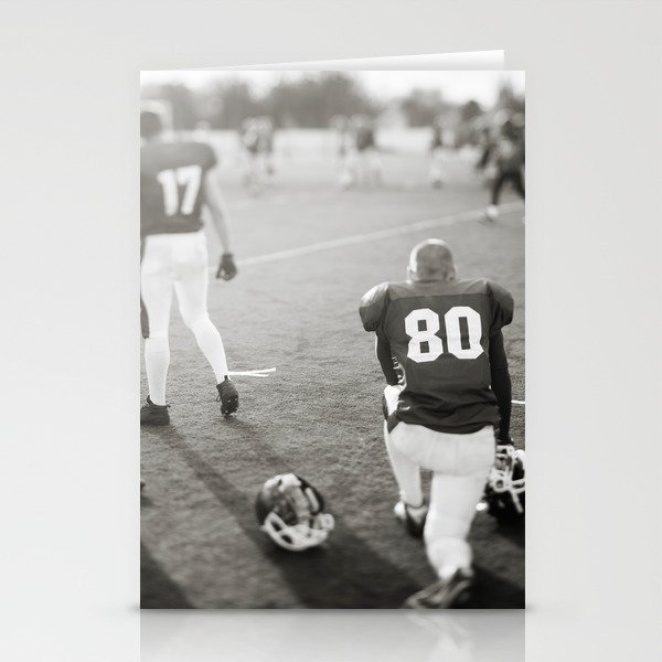 American Football players Stationery Cards