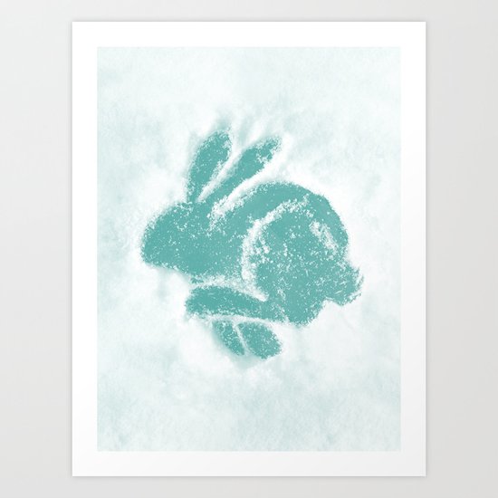 Snowbunny Art Print