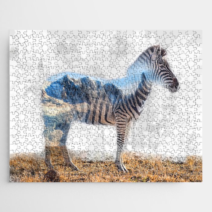 Zebra, wild art good for a many reasons as a gift to important persons Jigsaw Puzzle