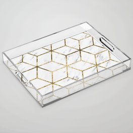 Gatsby golden marble Acrylic Tray