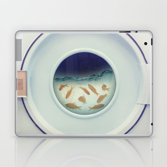 Tumbling goldfish Laptop & iPad Skin