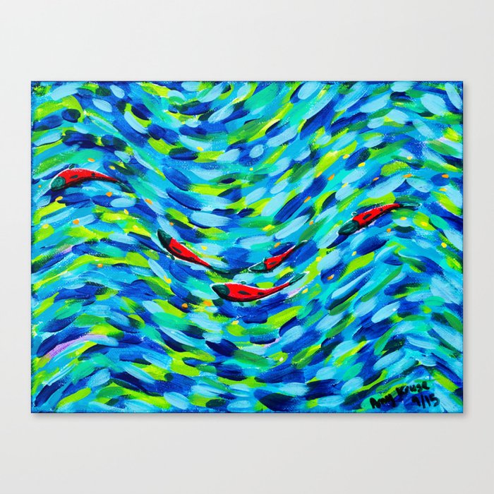 Go with the Flow Canvas Print