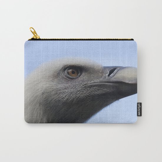 Headshot of young Griffon vulture, Gyps fulvus II Carry-All Pouch