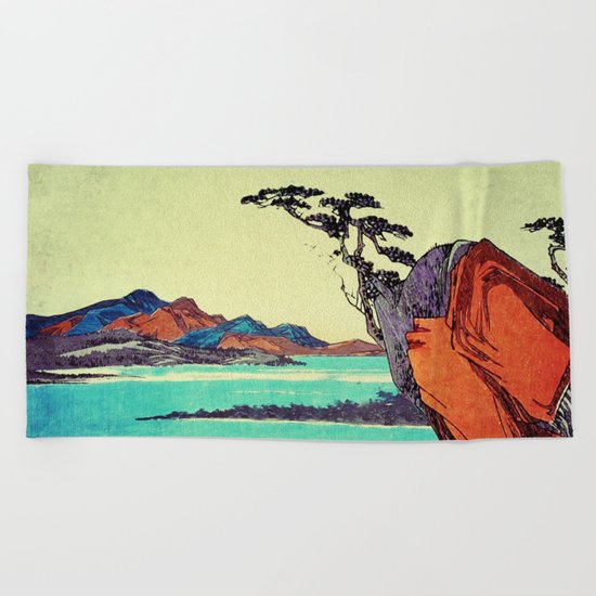 Waking from Winter Beach Towel