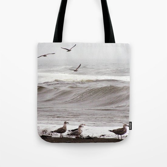 Seagulls and the Surf Tote Bag
