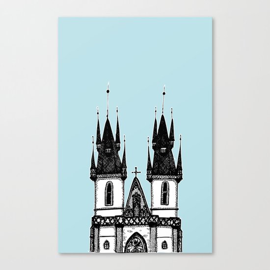 Tyn Church - Prague Canvas Print