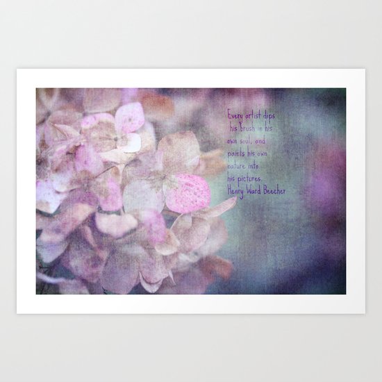 Every artist dips his brush... Art Print