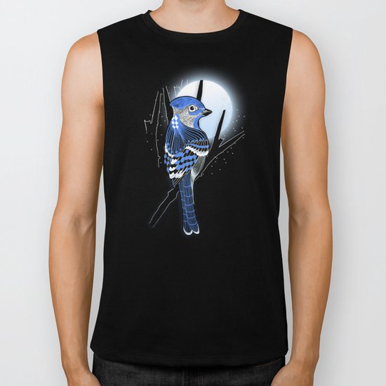 Blue Bird Biker Tank