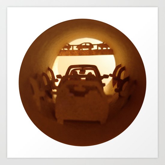 Traffic jam (Embouteillage) Art Print