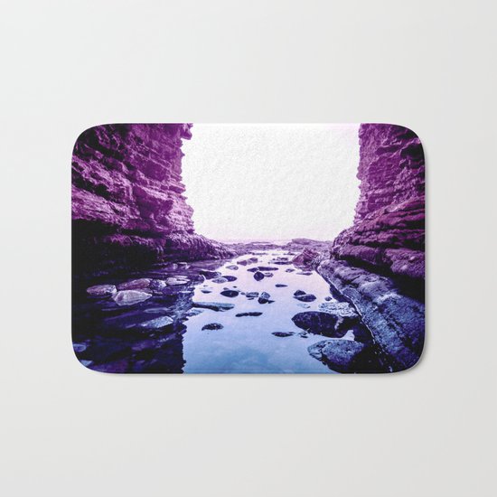 Purple Blue Lagoon Bath Mat