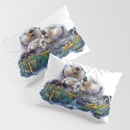 Otter Family Pillow Sham