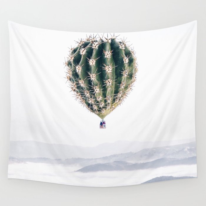 Flying Cactus Wall Tapestry