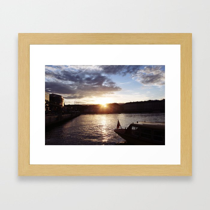 Lake Geneve Framed Art Print