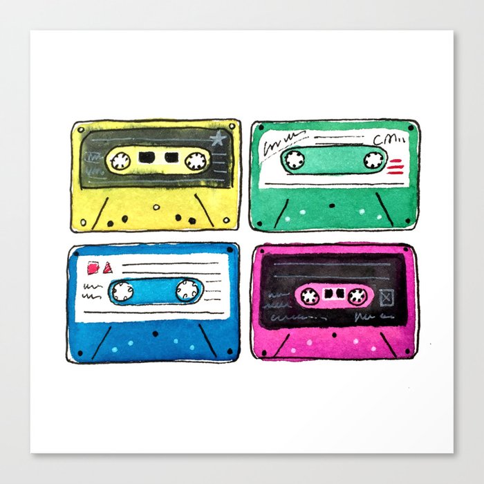 Cassettes Canvas Print