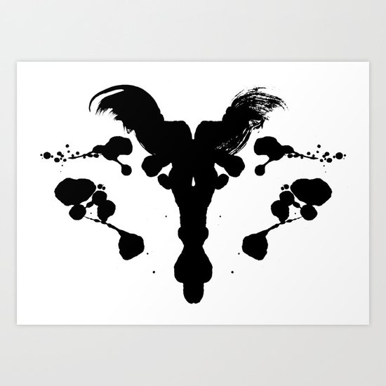 Rorschach Test Art Print