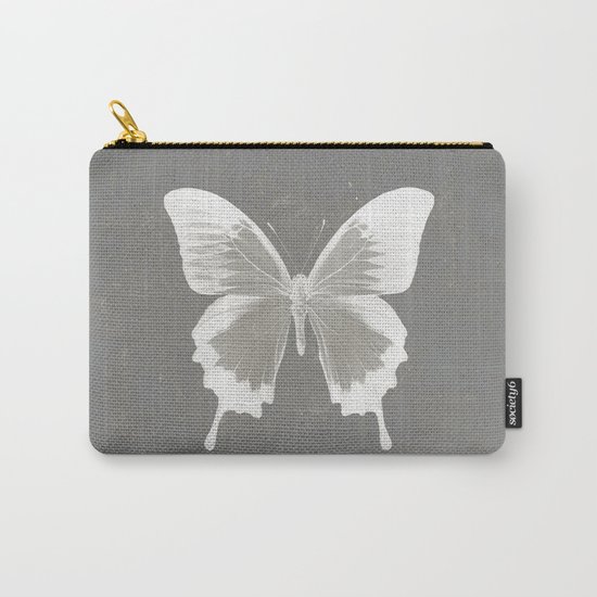 Butterfly on grunge surface Carry-All Pouch