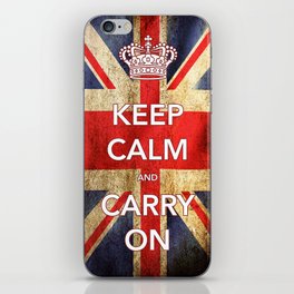 Keep Calm and Carry On iPhone Skin