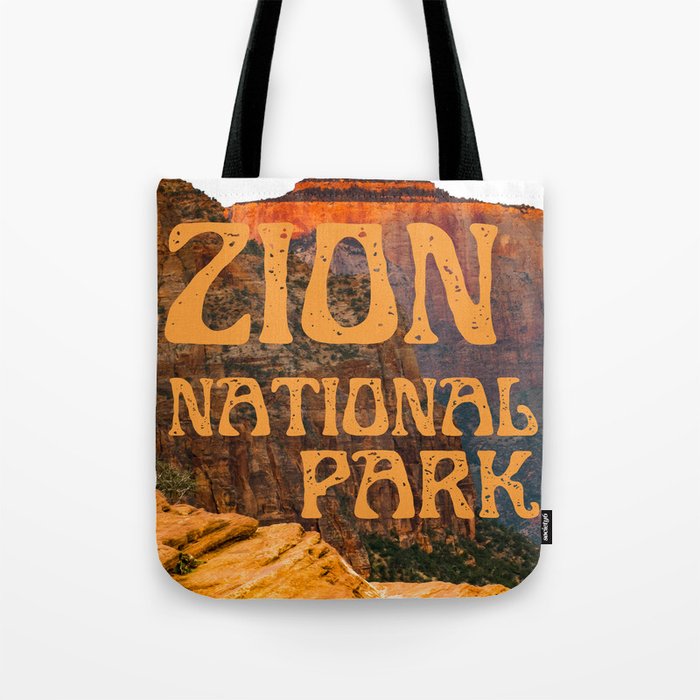 Zion National Park Utah Landscape Photography Travel Print Tote Bag