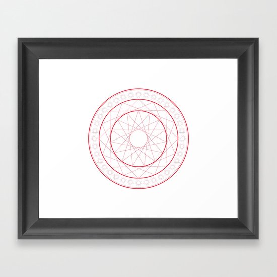 Anime Magic Circle 5 Framed Art Print