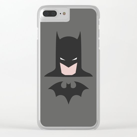 Hero Bat-man, comic Clear iPhone Case