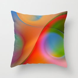 a towel full of colors Throw Pillow