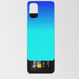 Electric Blue Ombre flames / Light Blue to Dark Blue Android Card Case