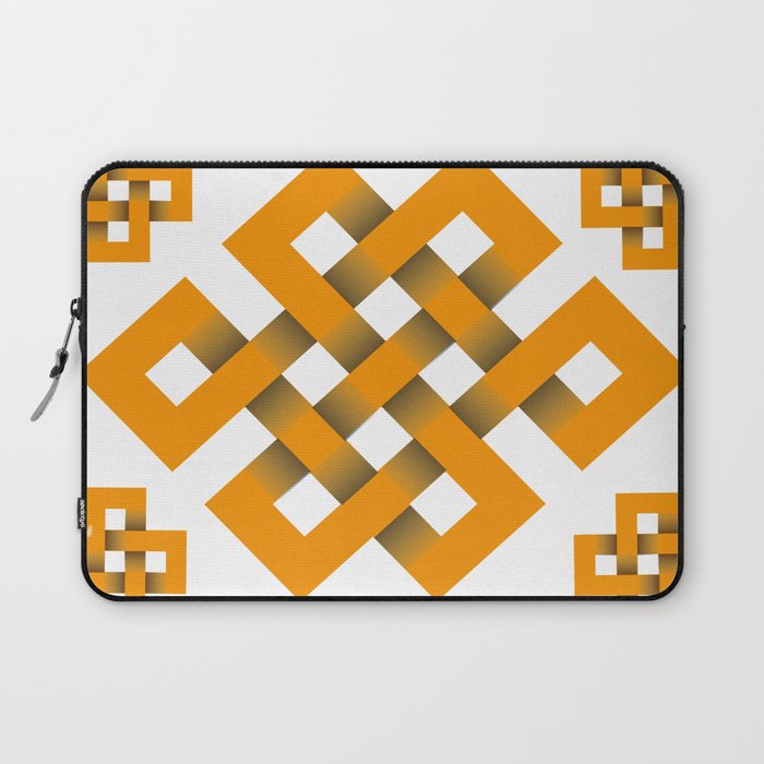 interlaced geometric pattern design  Laptop Sleeve