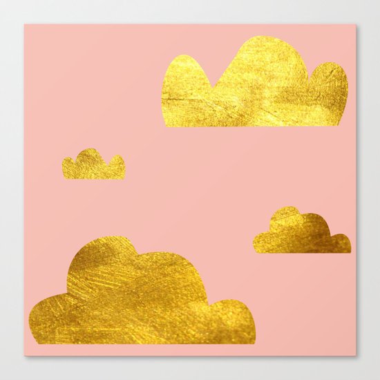 Gold Clouds Canvas Print