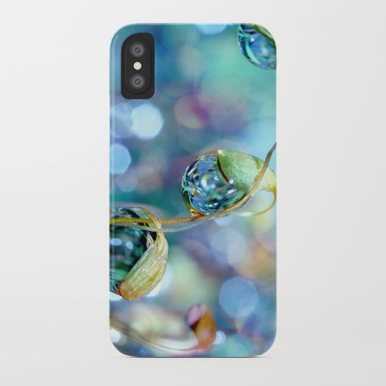 Rainbow Moss Drops iPhone Case